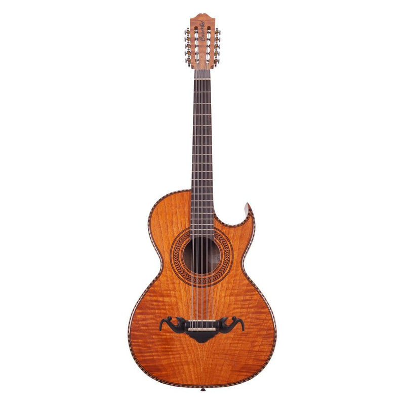 Cascabel Bajo Quinto Walnut and Rosewood with Tuner, Hard Case, and Accessories-bajo quinto-Cascabel- Hermes Music