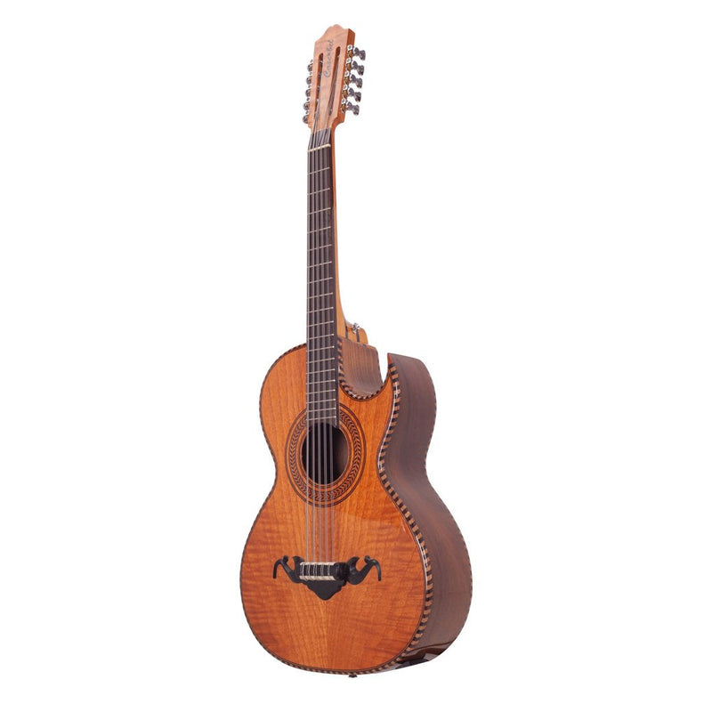 Cascabel Bajo Quinto Walnut and Rosewood with Tuner, Hard Case, and Accessories-bajo quinto-Cascabel- Hermes Music