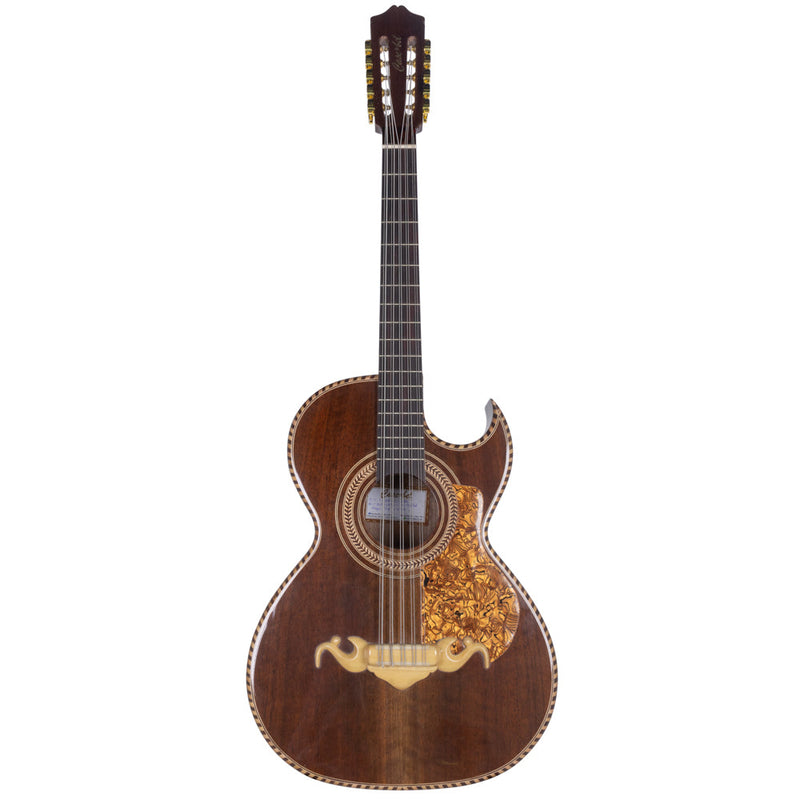 Cascabel Bajo Quinto in Cedar Wood, with Cord, Nogal Top with Case and Accessories-Bajo Quinto-Cascabel- Hermes Music