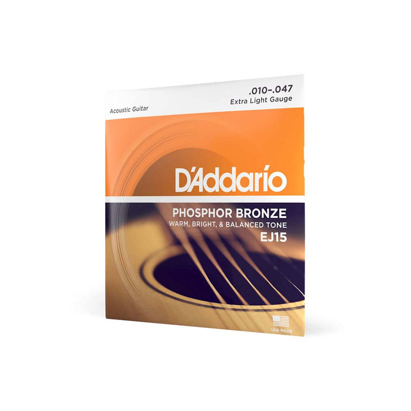 D'Addario EJ15 Phosphor Bronze Acoustic Guitar Strings-accessories-Daddario- Hermes Music