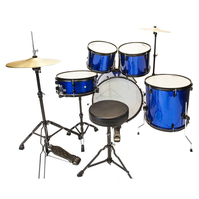 Drumco Obelix Drum Set Blue with Black Hardware-Drum Kits-Drumco- Hermes Music