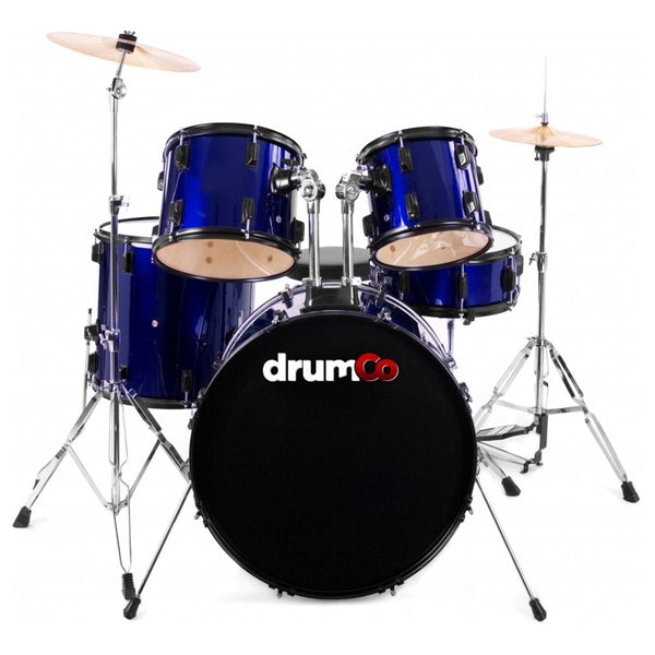 Drumco Obelix Drum Set Blue with Black Hardware-Drum Kits-Drumco- Hermes Music
