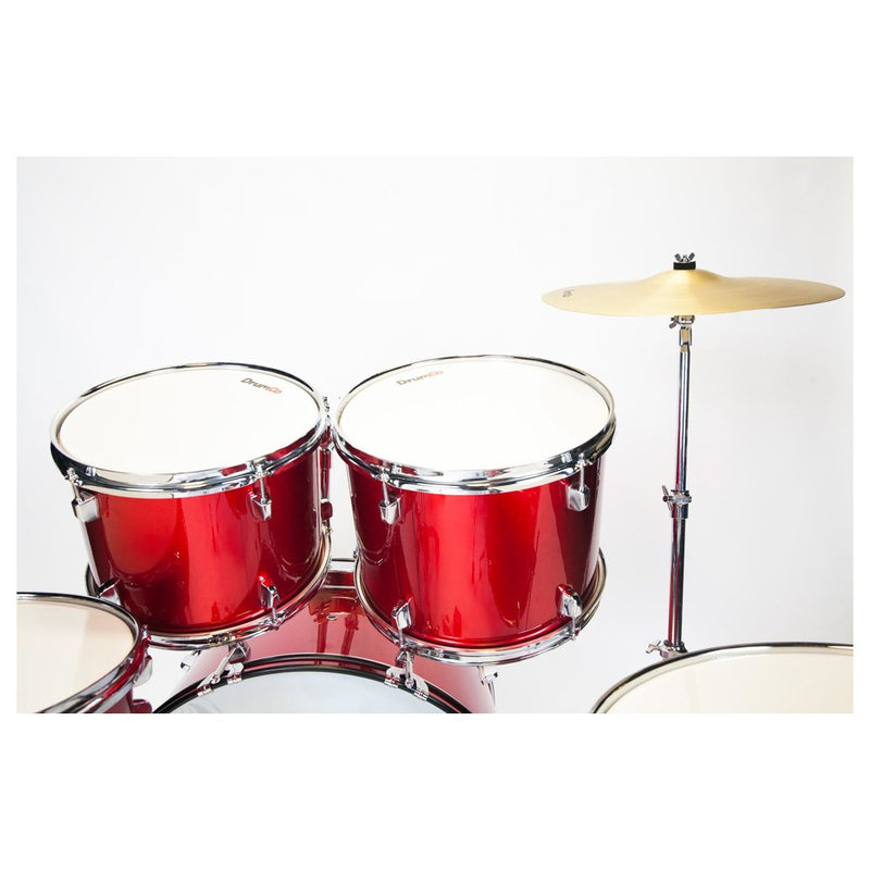 Drumco Obelix Drum Set Red with Chrome Hardware-Drum Kits-Drumco- Hermes Music