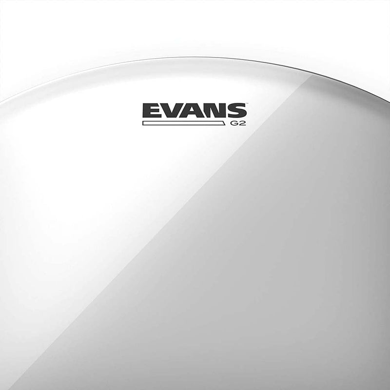 Evans TT10G2 10" Genera G2 Clear Tom Head-accessories-Evans- Hermes Music