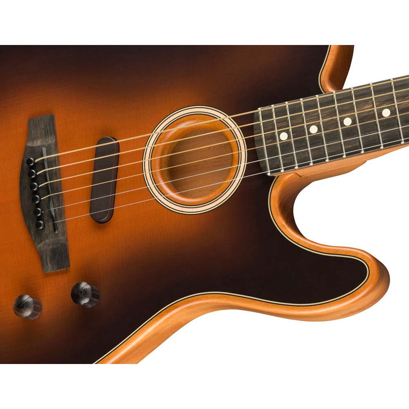 Fender American Acoustasonic Telecaster Acoustic Electric Guitar Sunburst-guitar-Fender- Hermes Music