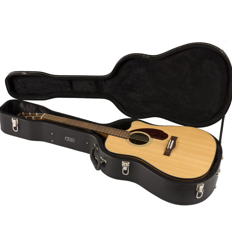Fender CD-140SCE Dreadnought Acoustic/Electric Guitar Natural-guitar-Fender- Hermes Music