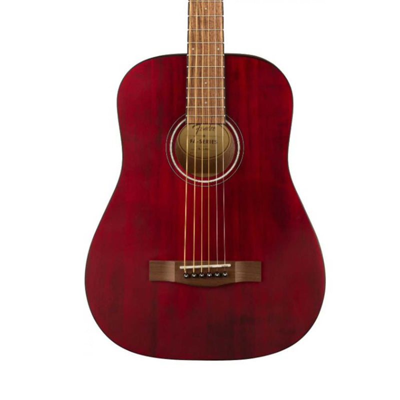 Fender FA-15 3/4 Scale Steel Acoustic Guitar Red-guitar-Fender- Hermes Music