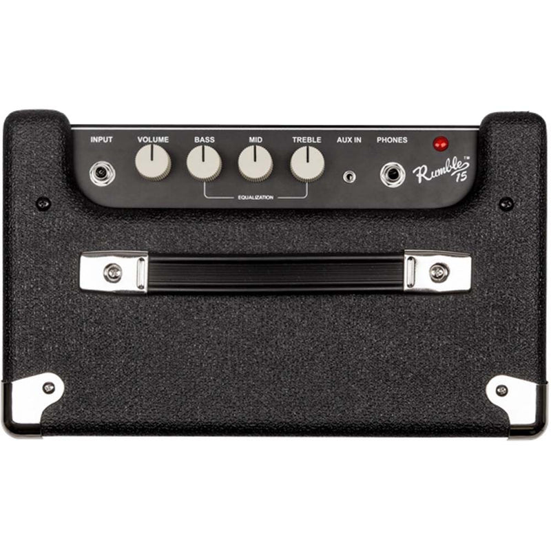 Fender Rumble 15 1x8" 15-watt Bass Combo Amp-amplifier-Fender- Hermes Music