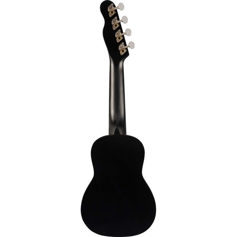 Fender Venice Soprano Black Ukulele-ukulele-Fender- Hermes Music