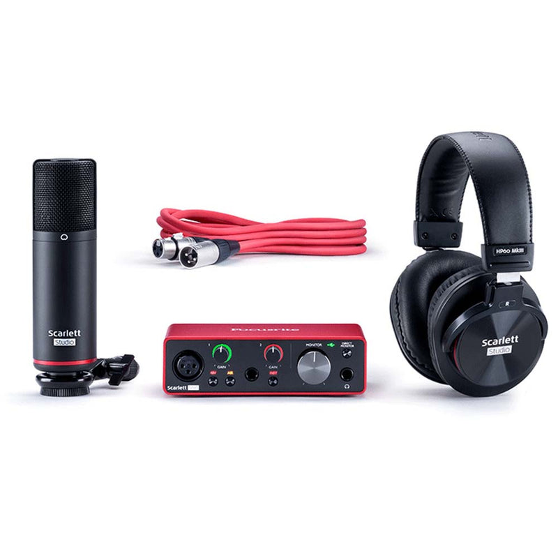 Focusrite Scarlett Solo Studio Pack with Microphone and Headphones-Home Studio-Focusrite- Hermes Music