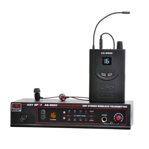 Galaxy Audio AS-950 In-Ear Monitor System-wireless system-Galaxy Audio- Hermes Music