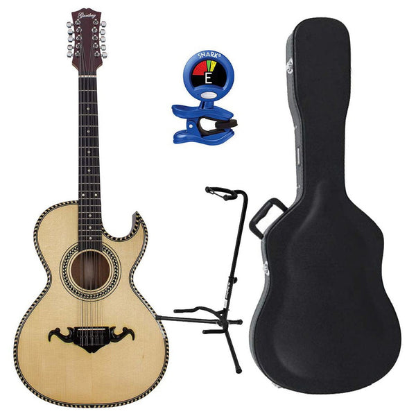Garibay Bajo Quinto - Sapele w/ Pinavete Top and Accesories and Hard Case-bundle-Garibay- Hermes Music