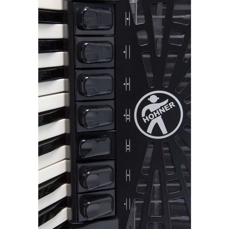 Hohner Bravo III Key Accordion with 120 Bass Buttons - Black-accordion-Hohner- Hermes Music