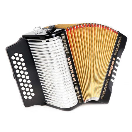 Hohner Corona II Accordion FBE Black-accordion-Hohner- Hermes Music