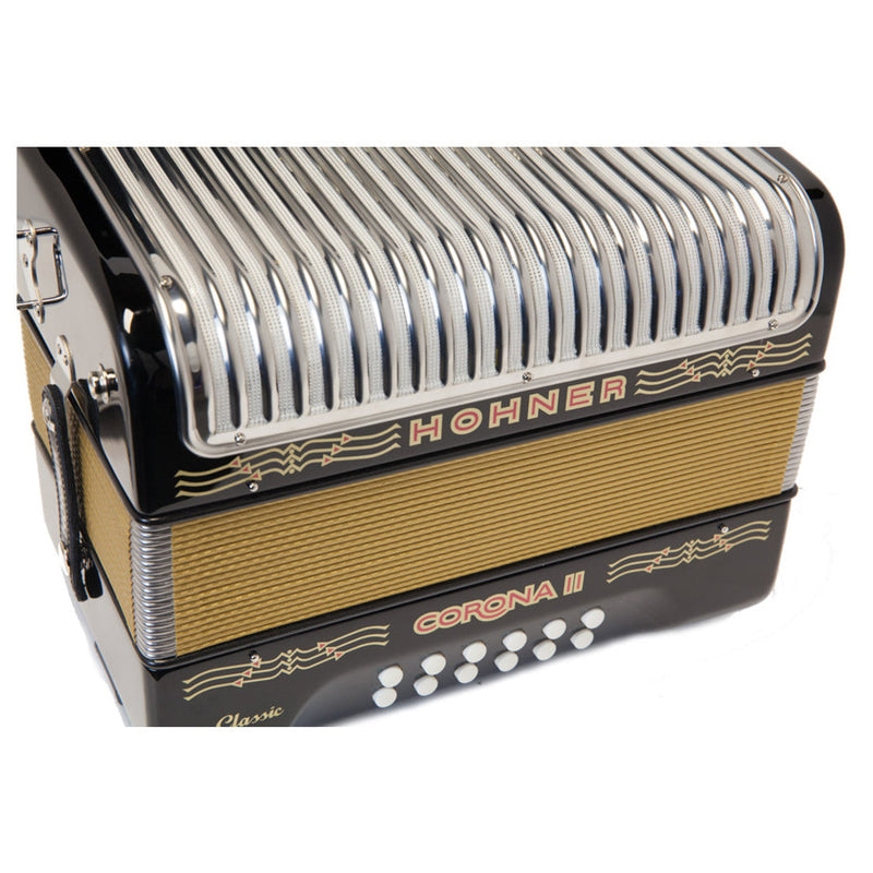 Hohner Corona II Classic Black FBE-accordion-Hohner- Hermes Music