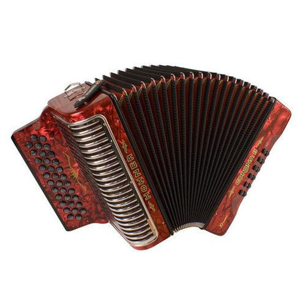 Hohner Corona II Xtreme EAD Red-accordion-Hohner- Hermes Music