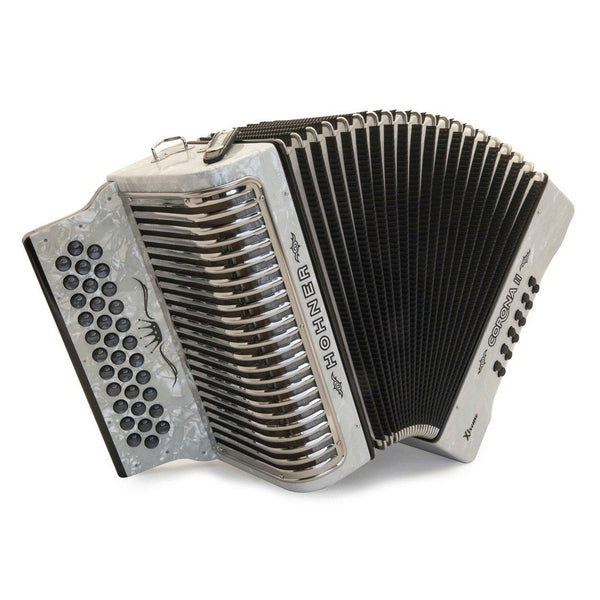 Hohner Corona II Xtreme EAD White-accordion-Hohner- Hermes Music