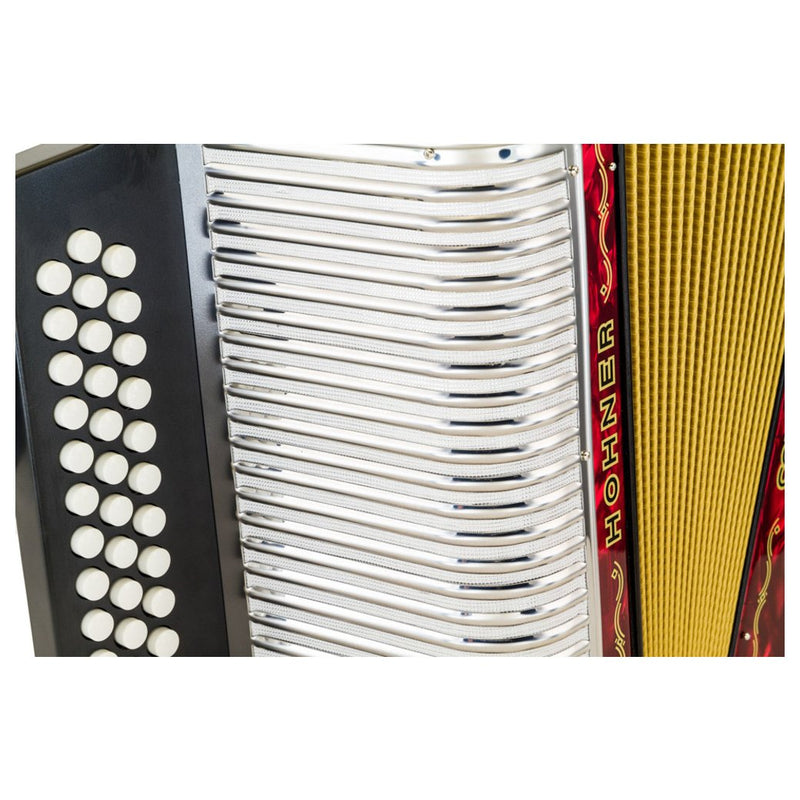 Hohner Corona III GCF Red-accordion-Hohner- Hermes Music