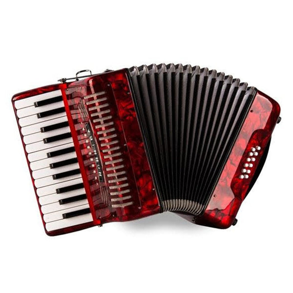 Hohner Entry 12 Bass Piano Accordion Red-accordion-Hohner- Hermes Music
