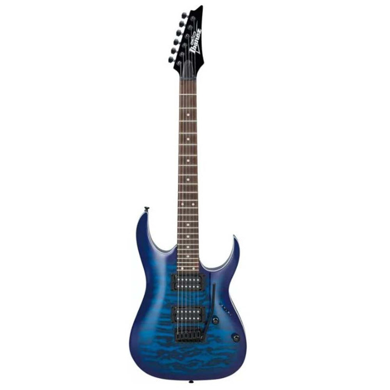 Ibanez Gio GRGA120QA Transparent Blue Burst-guitar-Ibanez- Hermes Music