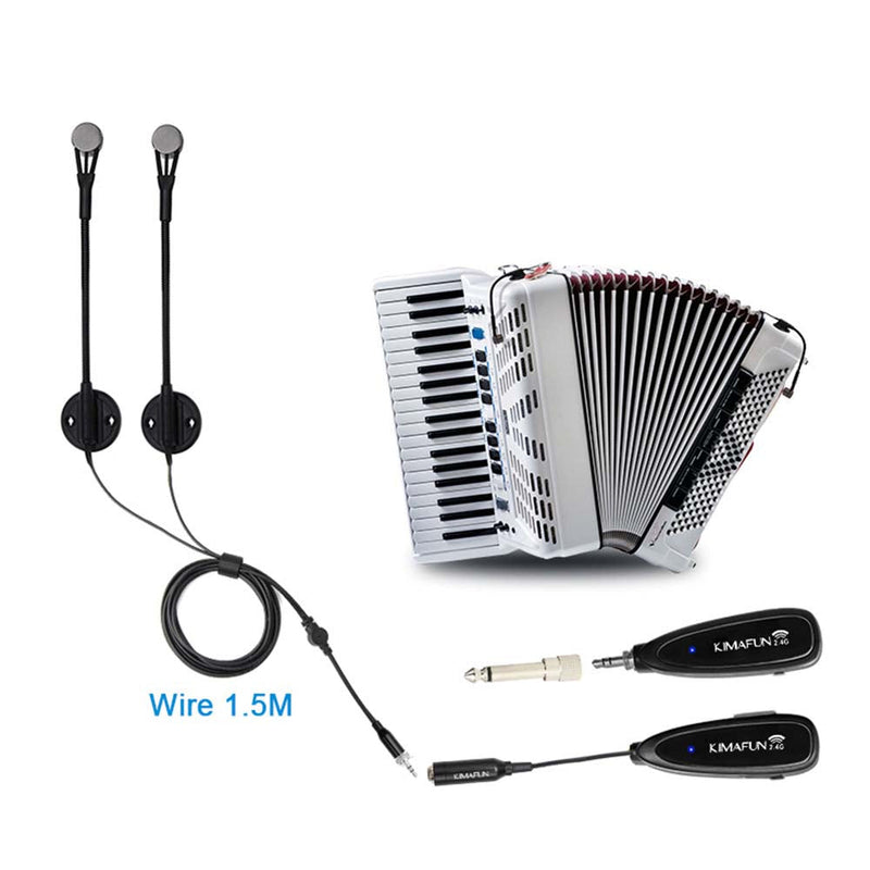 Kimafun KM-CX710 Wireless Dual Accordion Microphone System-wireless-Kimafun- Hermes Music