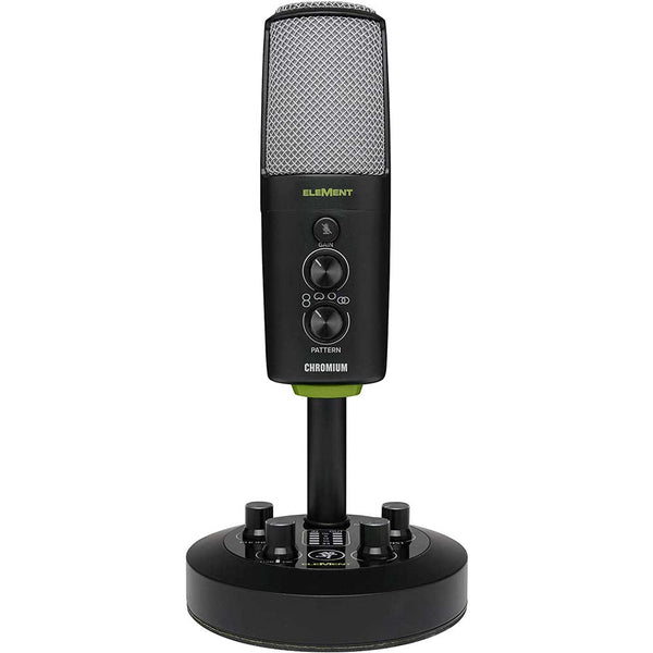 Mackie EM-CHROMIUM USB Condenser Microphone with 2-channel Mixer-microphone-Mackie- Hermes Music