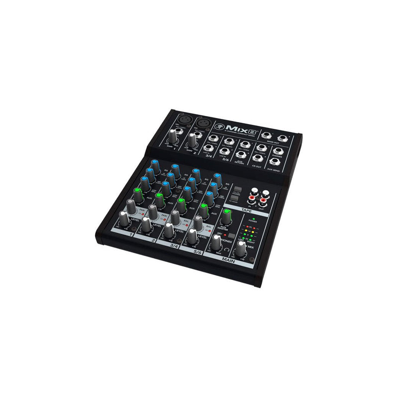 Mackie Mix8 8-Channel Compact Mixer-mixer-Mackie- Hermes Music