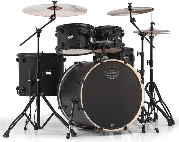 Mapex Mars Series 5 Piece Rock Shell Pack in Nightwood-drumset-Mapex- Hermes Music