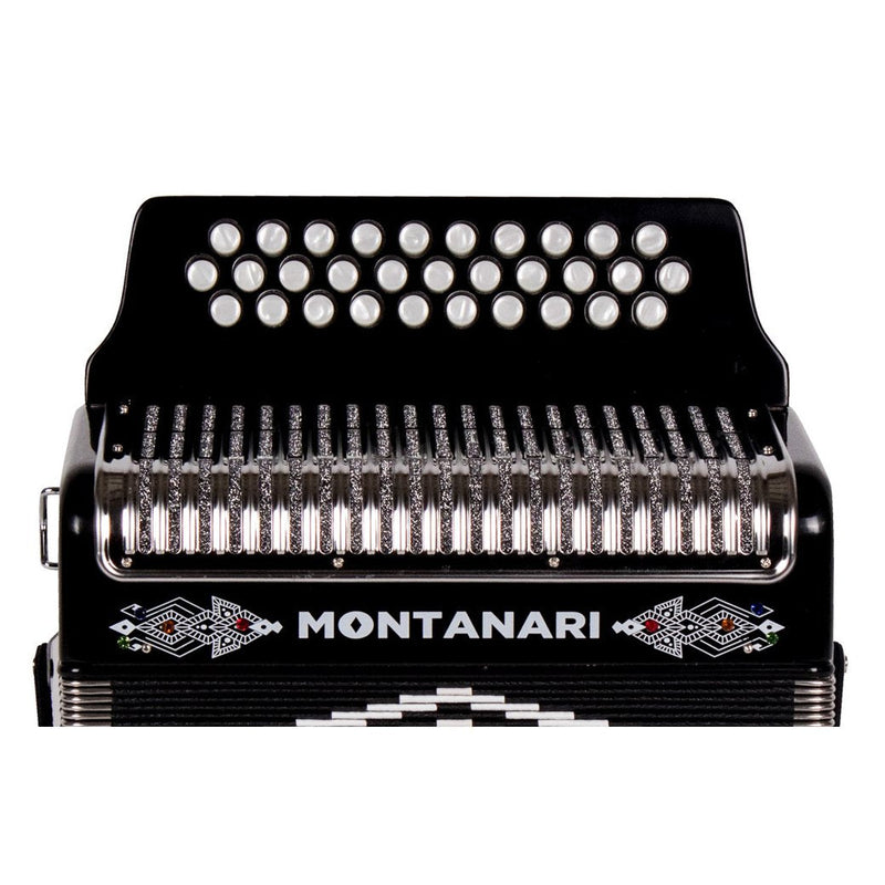 Montanari 3112 MG Accordion GCF Black-accordion-Montanari- Hermes Music