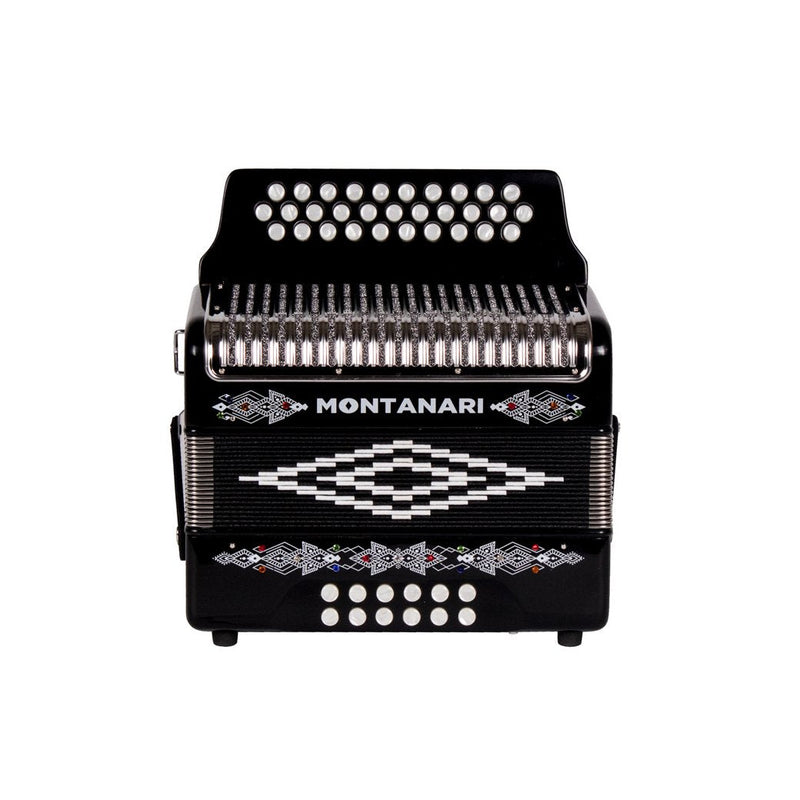 Montanari 3112 MG Acordion FBE Black-accordion-Montanari- Hermes Music