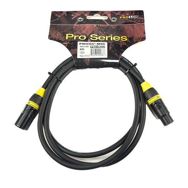 Pro-Lok Pro Series 6' Mic Cable-Microphone Accessories-Pro-Lok-Hermes Music