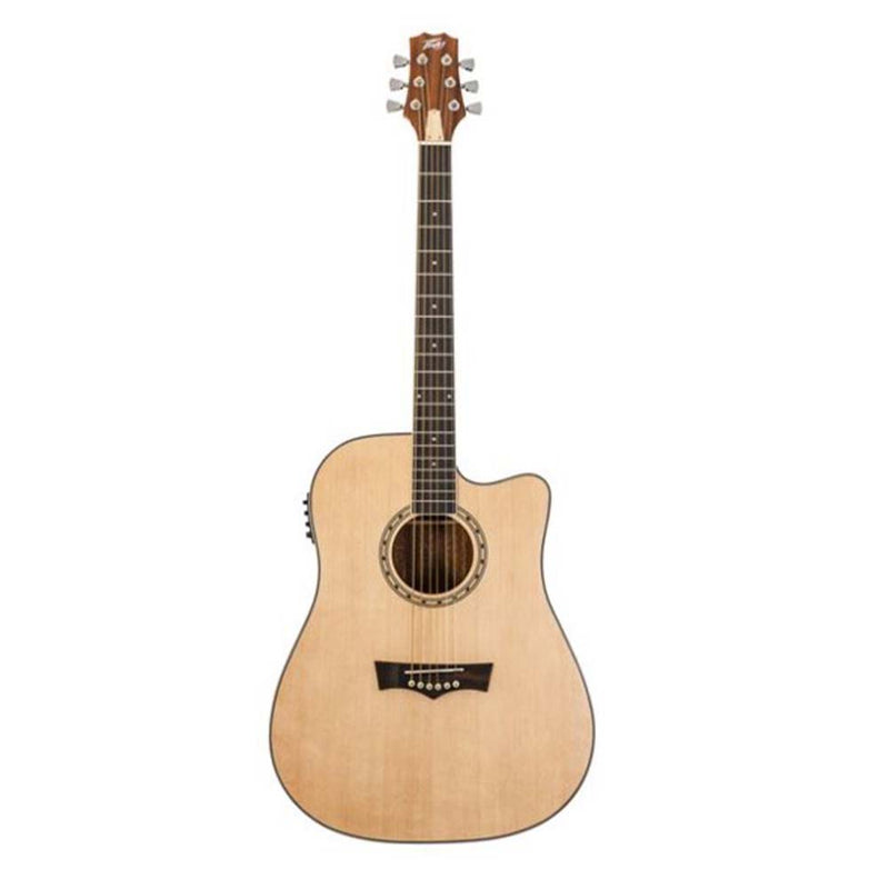 Peavey Delta Woods™ DW-2 CE™ Solid Top Cutaway Acoustic Electric Guitar-guitar-Peavey- Hermes Music