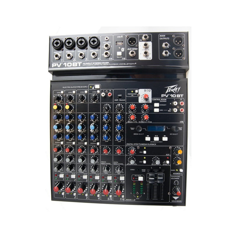 Peavey PV 10 BT 10-Channel Mixer with Bluetooth-mixer-Peavey- Hermes Music