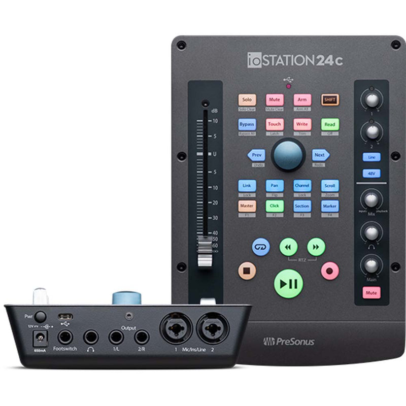 PreSonus ioStation 24c 2x2 USB-C Audio Interface and Production Controller-interface-Presonus- Hermes Music