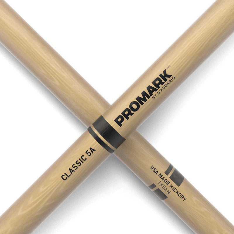 Promark TX5AN American Hickory Nylon Tip Drumsticks-accessories-Daddario- Hermes Music