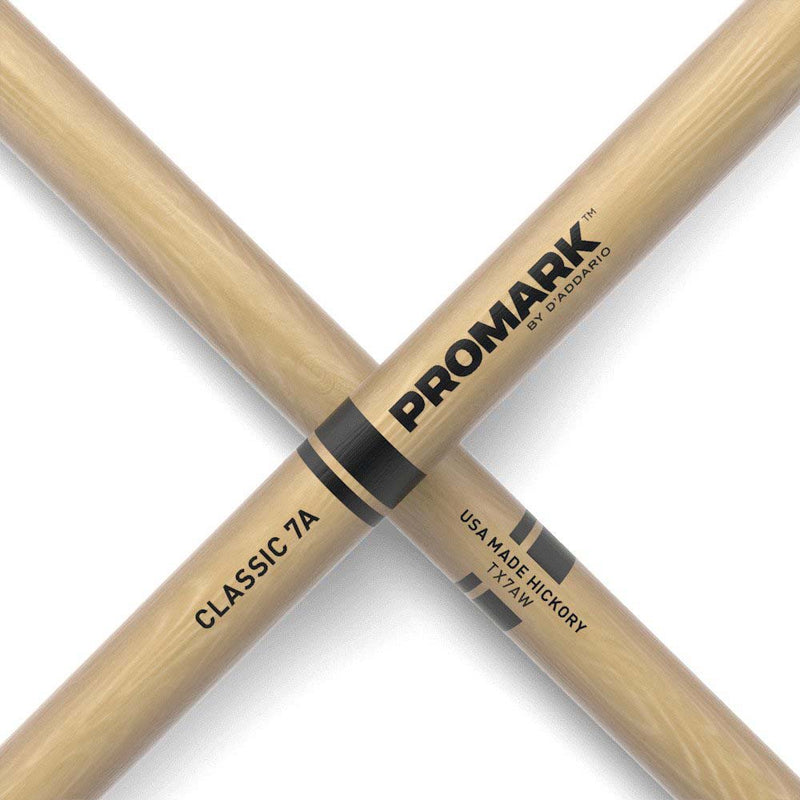 Promark TX7AW American Hickory Wood Tip Drumsticks-accessories-Daddario- Hermes Music