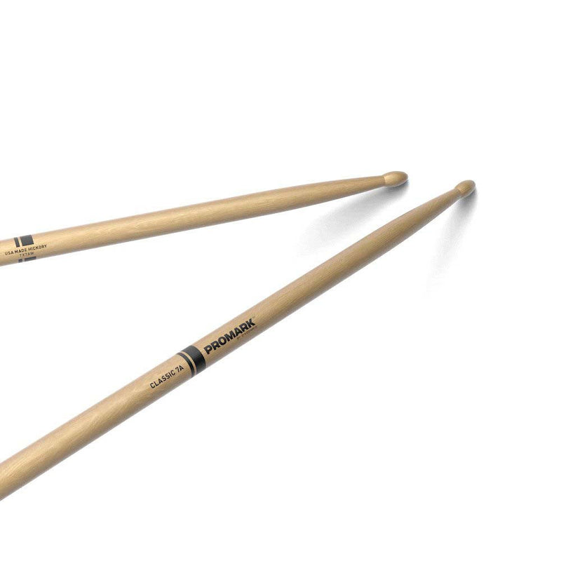 Promark TX7AW American Hickory Wood Tip Drumsticks-accessories-Daddario- Hermes Music