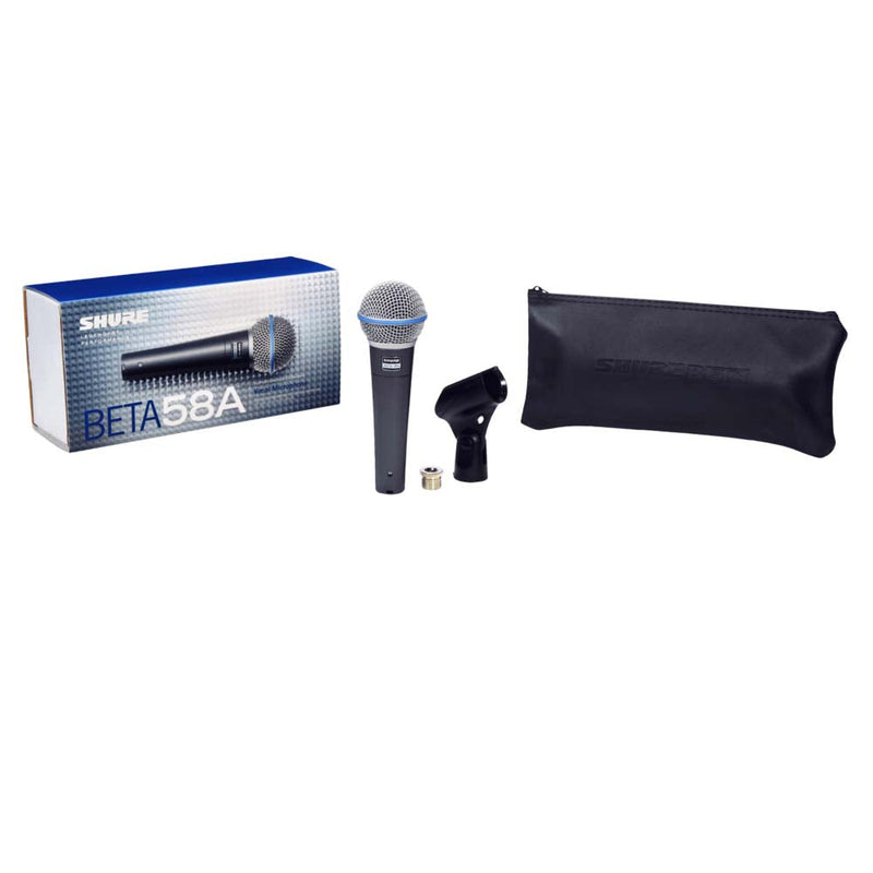 Shure Beta 58A Supercardioid Dynamic Vocal Microphone-microphone-Shure- Hermes Music