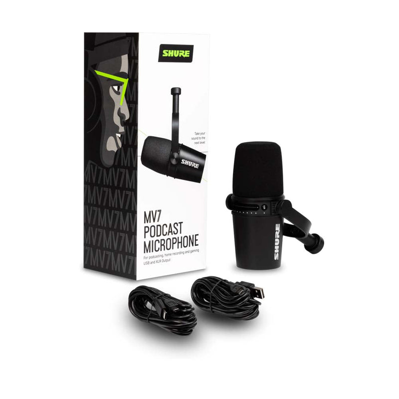 Shure MV7 USB/XLR Podcast Microphone-microphone-Shure- Hermes Music