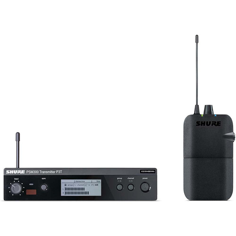 Shure P3TR112GR PSM300 Wireless Stereo Personal Monitor System with SE112-GR Earphones-wireless system-Shure- Hermes Music