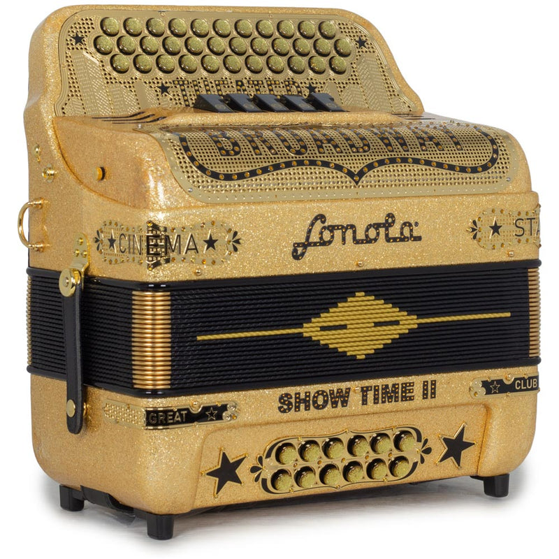 Sonola Broadway Accordion 5 Switch FBE Gold-accordion-Sonola- Hermes Music