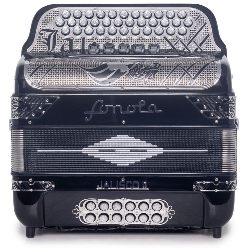 Sonola Jalisco Special Edition Accordion 5 Switch EAD Black with Silver-accordion-Sonola- Hermes Music