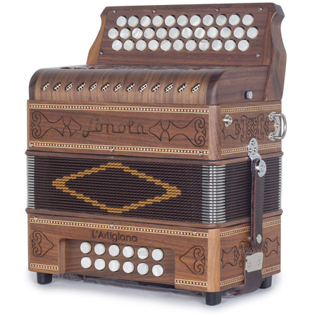 Sonola L'Artigiana Accordion No Switch EAD Wood with White Grill-accordion-Sonola- Hermes Music