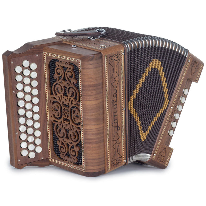 Sonola L'Artigiana Accordion No Switch FBE Wood with Black Grill-accordion-Sonola- Hermes Music