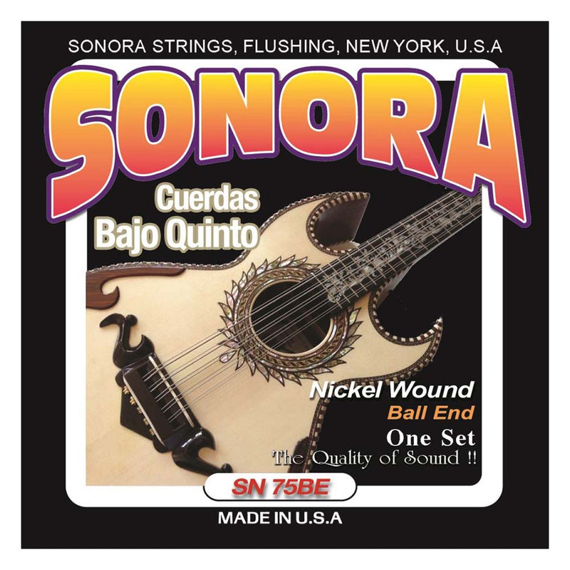Sonora SN75BE Bajo Quinto Strings Nickel Wound - Ball End-accessories-Sonora- Hermes Music