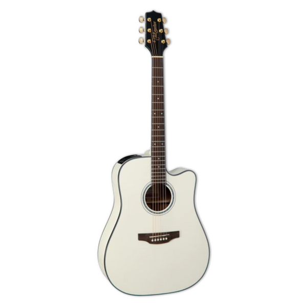 Takamine GD35CE 6-String Acoustic-Electric Guitar Pearl White-Guitars-Takamine- Hermes Music