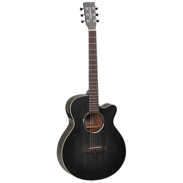 Tanglewood Blackbird Folk Cutaway Acoustic/Electric Guitar Black-guitar-Tanglewood- Hermes Music