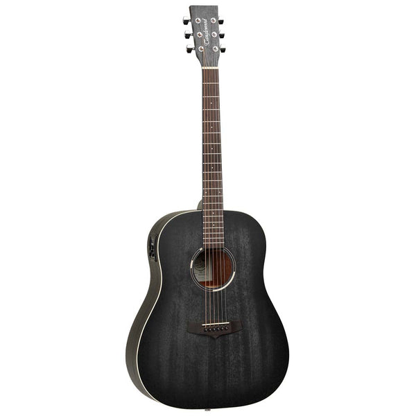 Tanglewood Blackbird Slope Shoulder Dreadnought Acoustic/Electric Guitar Black-guitar-Tanglewood- Hermes Music