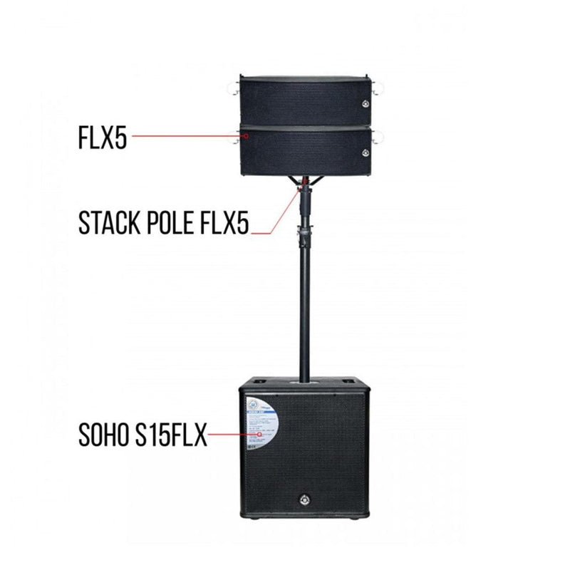 Topp Pro Stack Pole for FLX 5-accessories-Topp Pro- Hermes Music