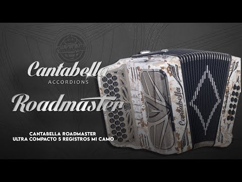 Cantabella Roadmaster Acordeón Ultra Compacto 5 Registros MI Camuflaje